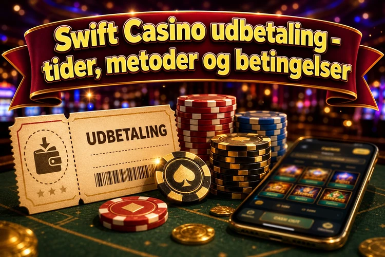 Swift Casino udbetaling - tider, metoder og betingelser